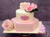 Rózsaszín, rózsás torta