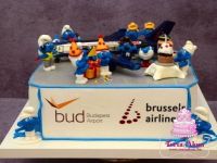 BUD -Brussel airlines köszöntő torta