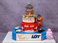Bud-ICN járatindító torta