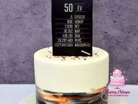 50 év összefoglalva torta