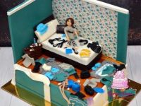 Lány szoba torta