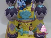 Jázmin és Aladin vár torta