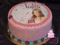 Violettás torta