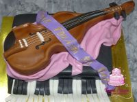 Ballagási hegedű torta