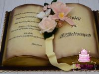 Könyv torta