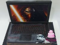 Star Wars laptop torta