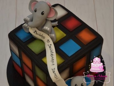 Rubik kocka elefántokkal