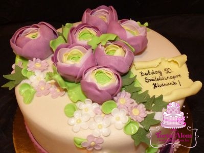 Virágos torta 8
